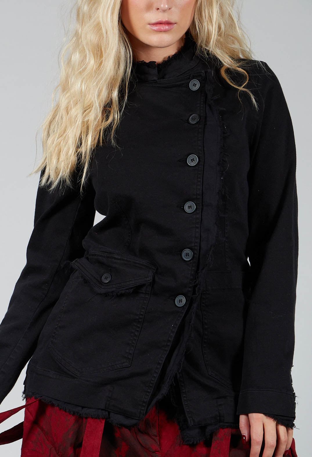 Asymmetric Jacket in Black