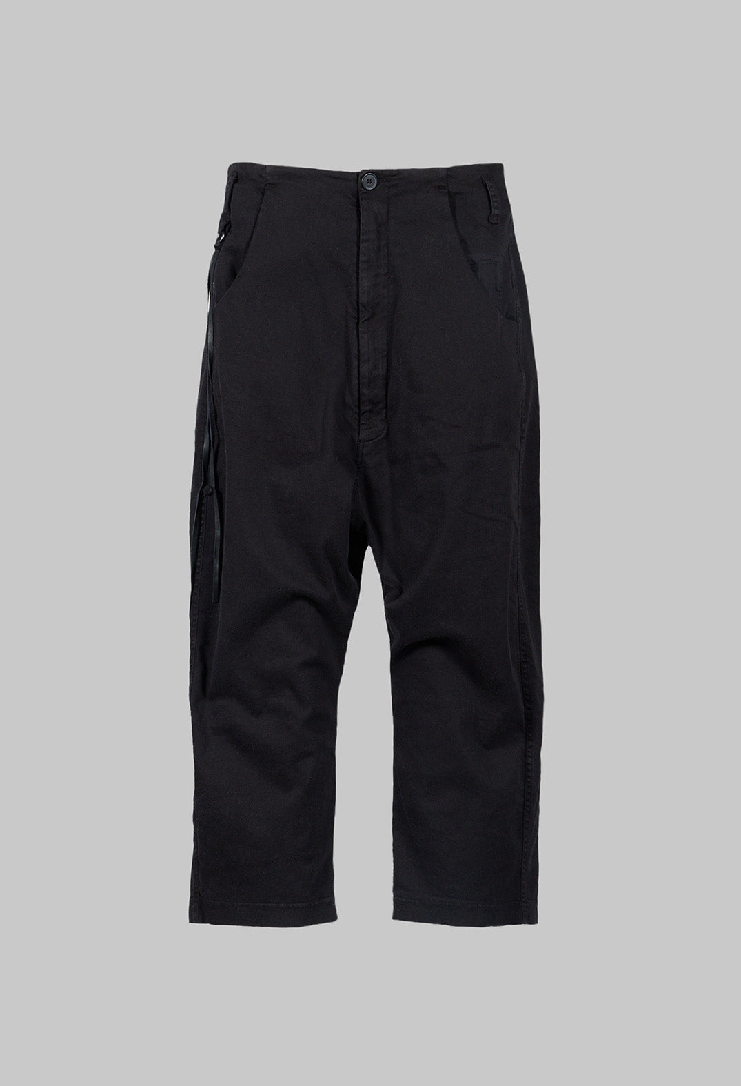 Balloon Fit Trousers in Black