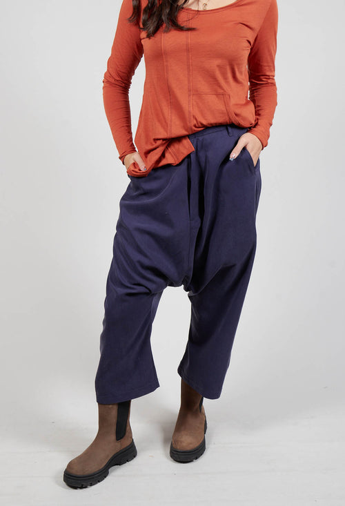 Hang Loose Trousers in Blueberry