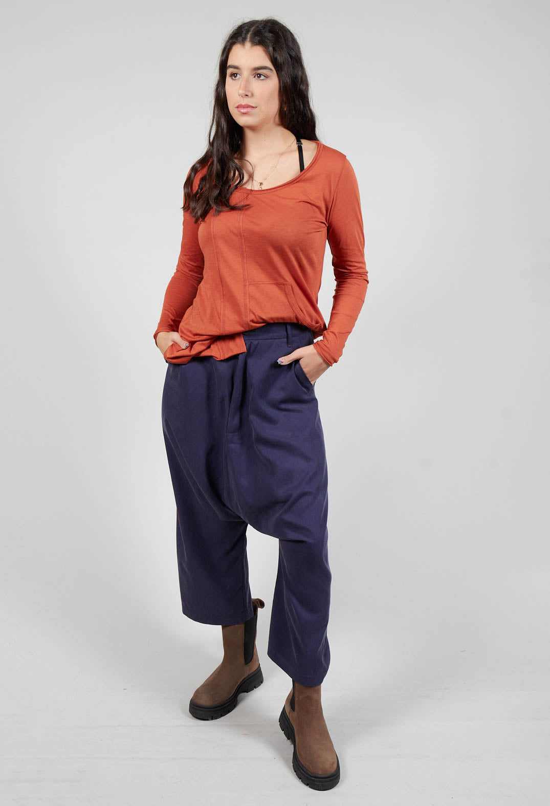 Hang Loose Trousers in Blueberry