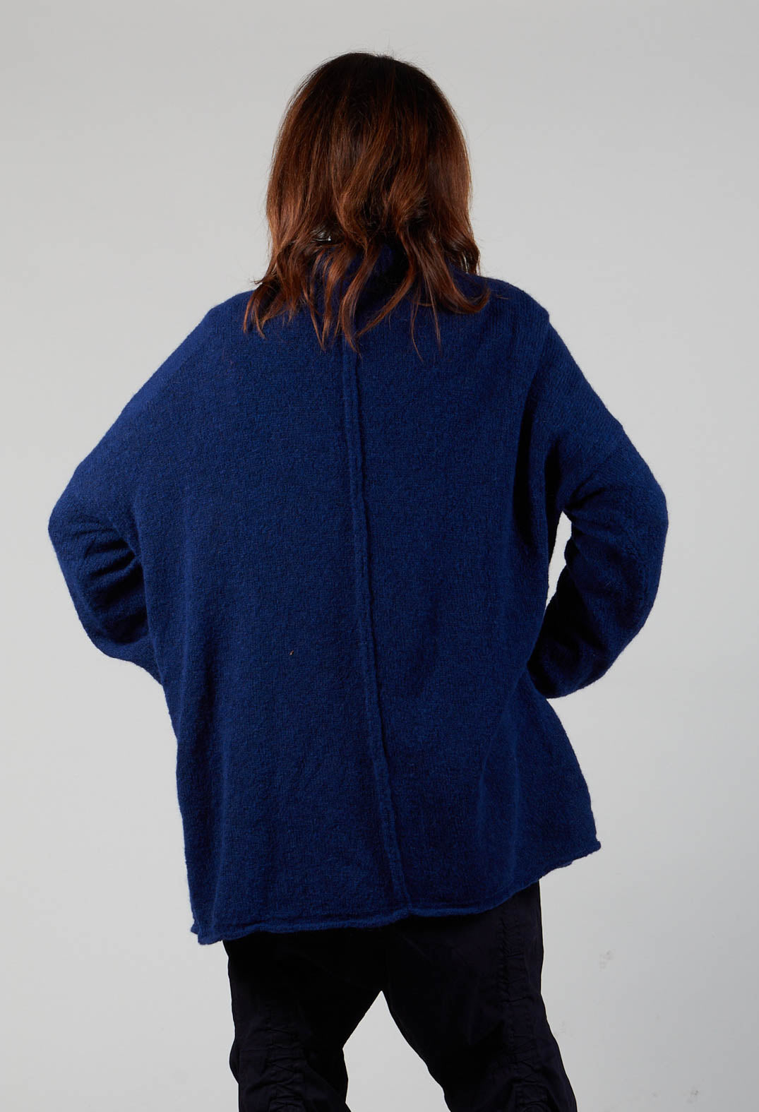 Oversize Pullover in Gentian Blue