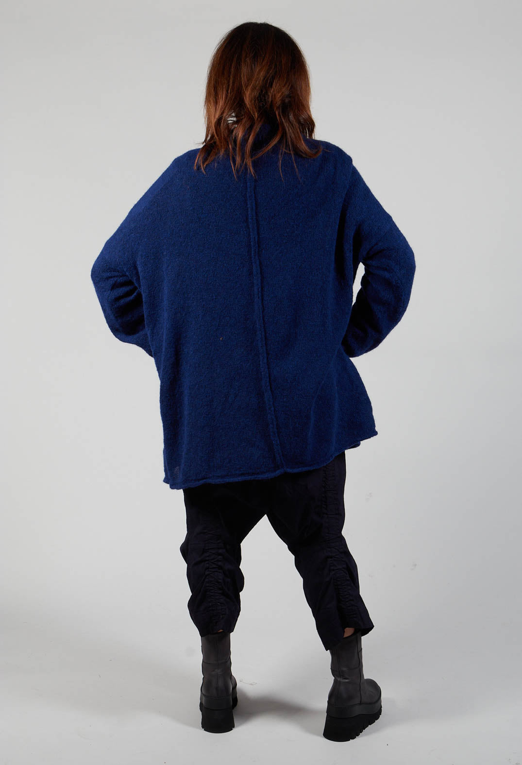 Oversize Pullover in Gentian Blue