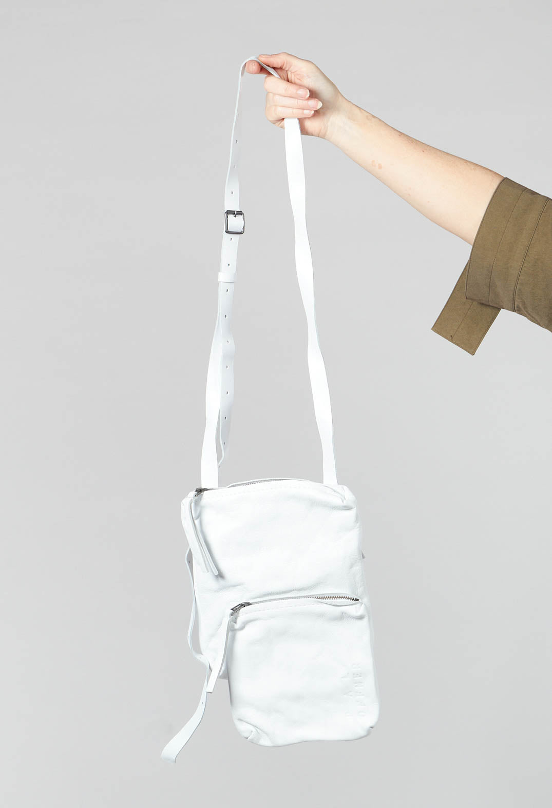 Twin Pocket Bag in White