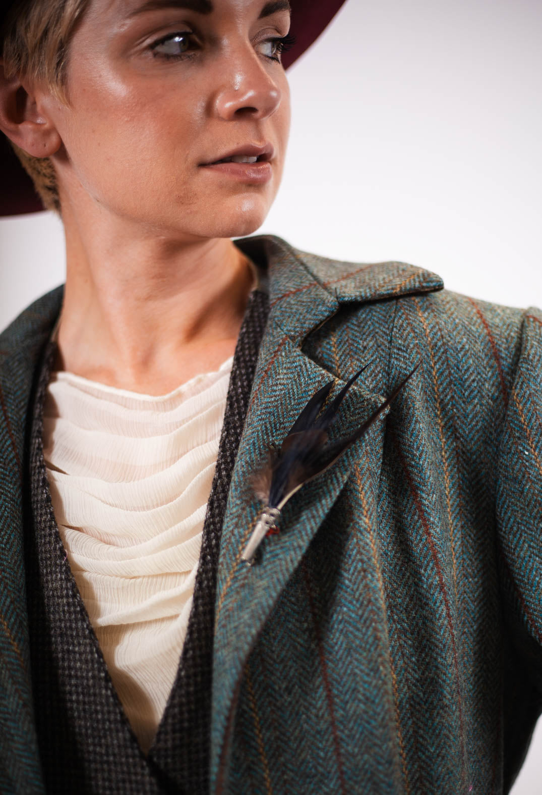 Pencil Brooch in Black