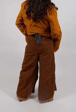 Split Inseam Trousers in Land