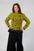 Amber Hand Crochet Sweater in Olive