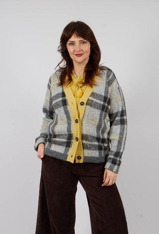 Ingrid Cardigan in Black and Yellow