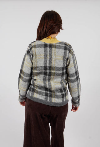 Ingrid Cardigan in Black and Yellow