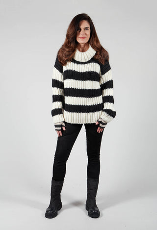 Ava Sweater in Black and White