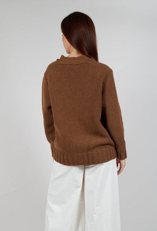 Cardigan in Brown
