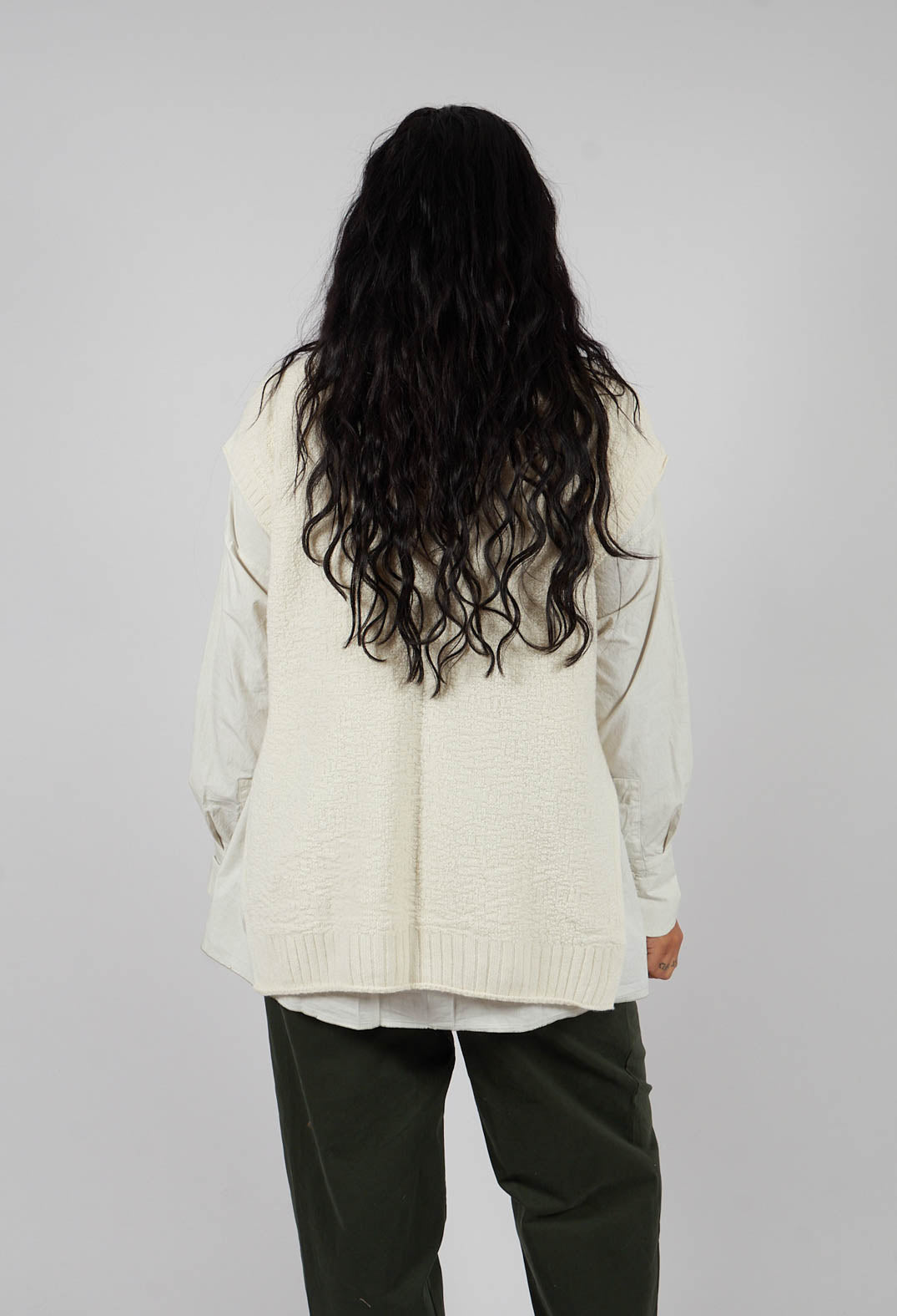 Knitted Vest in Natural
