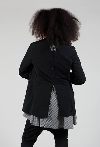 Two Row Jacket in Black