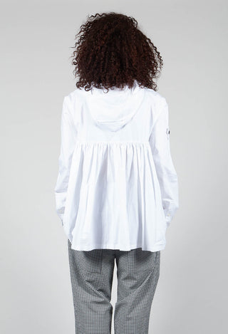 Pleated Blouse in White