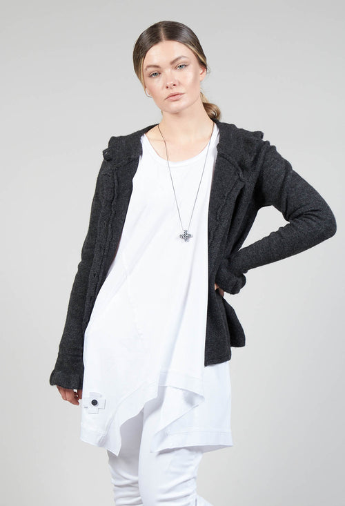 Knitted Cardigan in Anthra