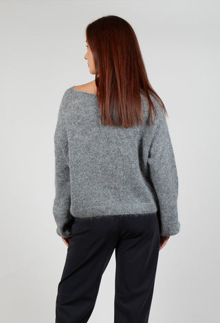 Glitter Pullover in Grey