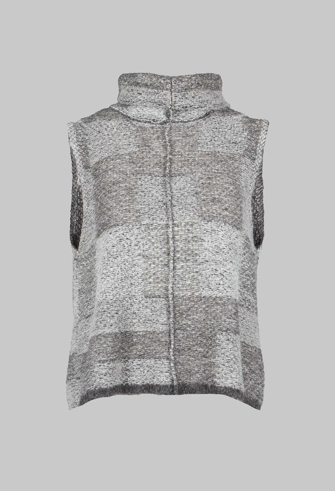 Soft Knit Sweater Vest in Grey