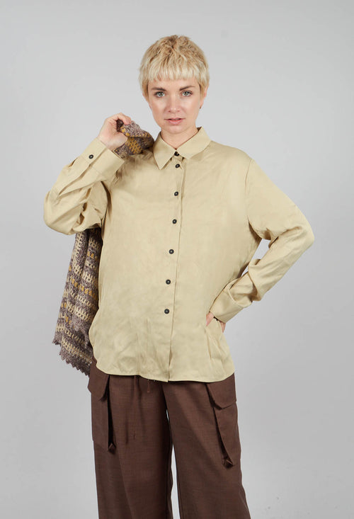Button Up Shirt in Beige