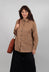 Collared Utility Shirt in Beige