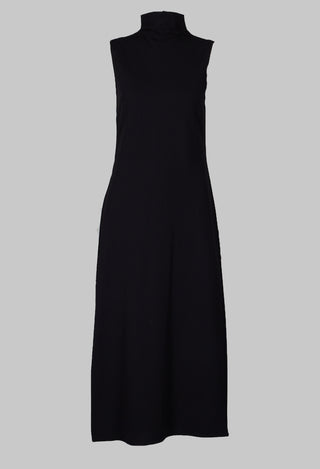 Asymmetrical Long Dress in Black