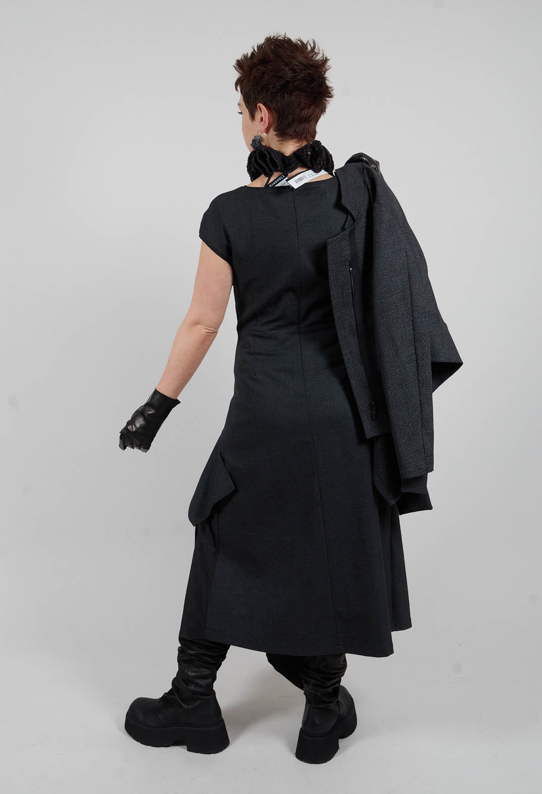 Dress Beca In Grey Black