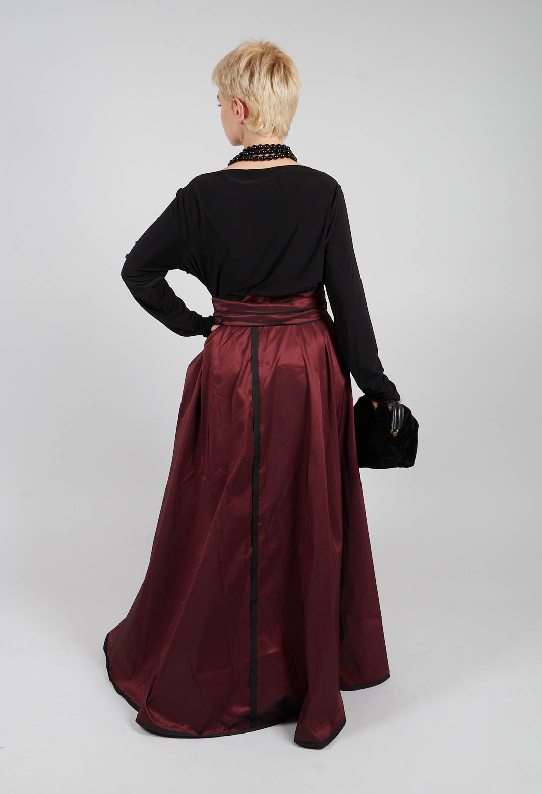 Dress Kivi2 In Black Burgundy