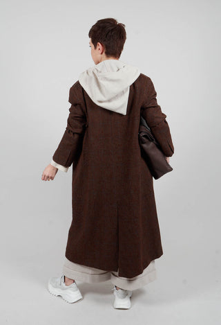 Evening Coat in Original Brown Minature Check