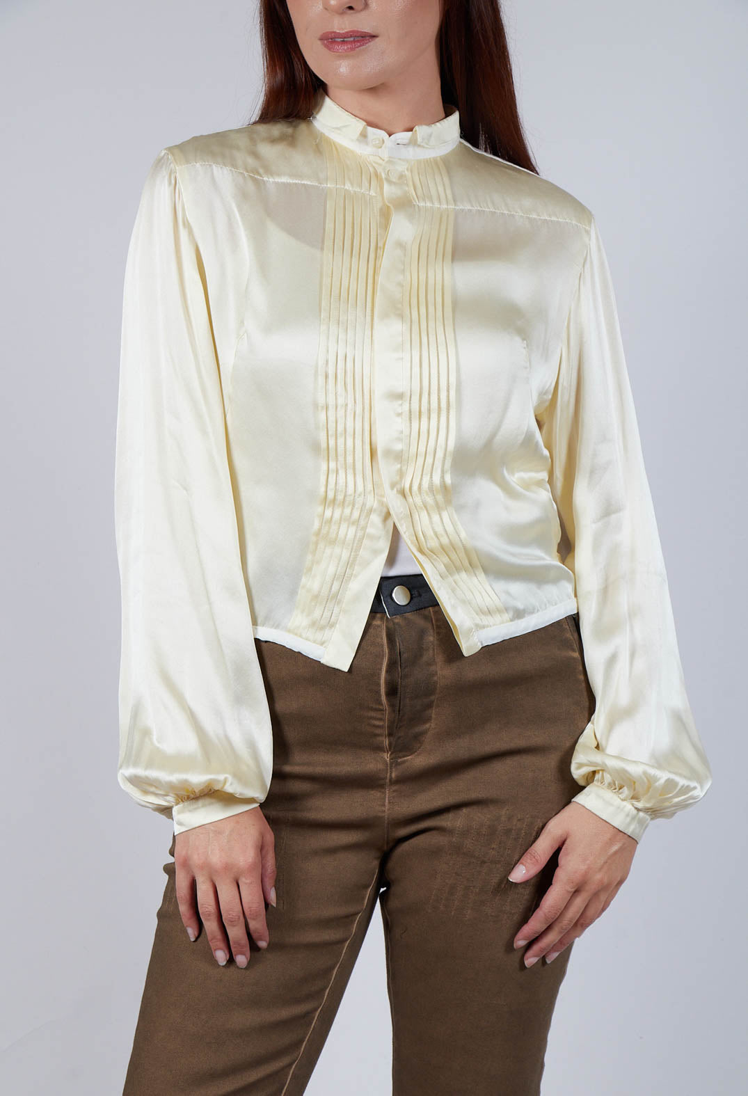 Balloon Sleeve Prairie Blouse in Original Yellow