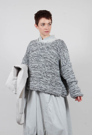 Purl Knit Jumper in Original Grey