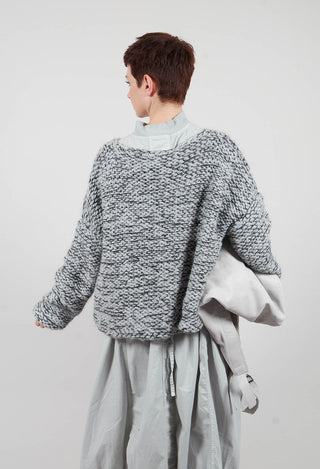 Purl Knit Jumper in Original Grey