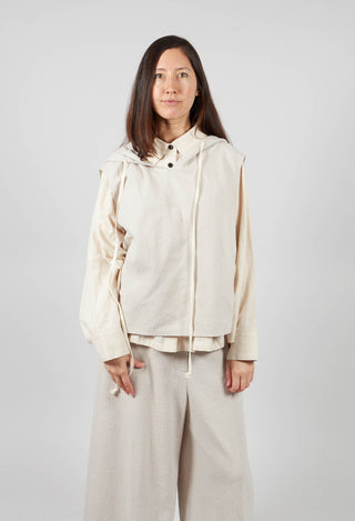 Sleeveless Basics Vest in Off White