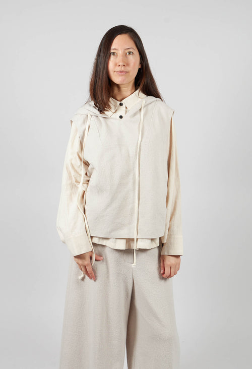 Sleeveless Basics Vest in Off White