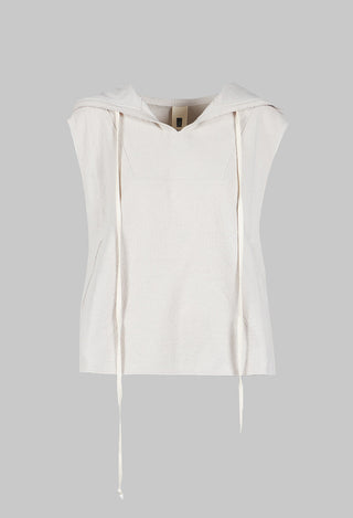 Sleeveless Basics Vest in Off White