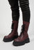 Front Lace Up Boots in Gasoline Melanzana