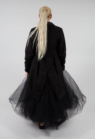 Snow Dark Long Blazer Tulle