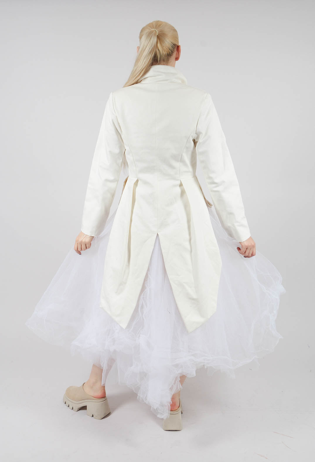 Snow White Long Blazer Tulle