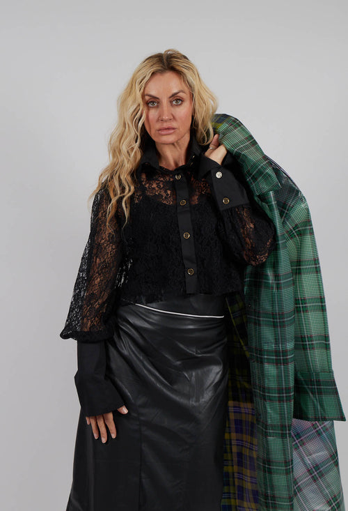 Vintage Lace Crop Shirt