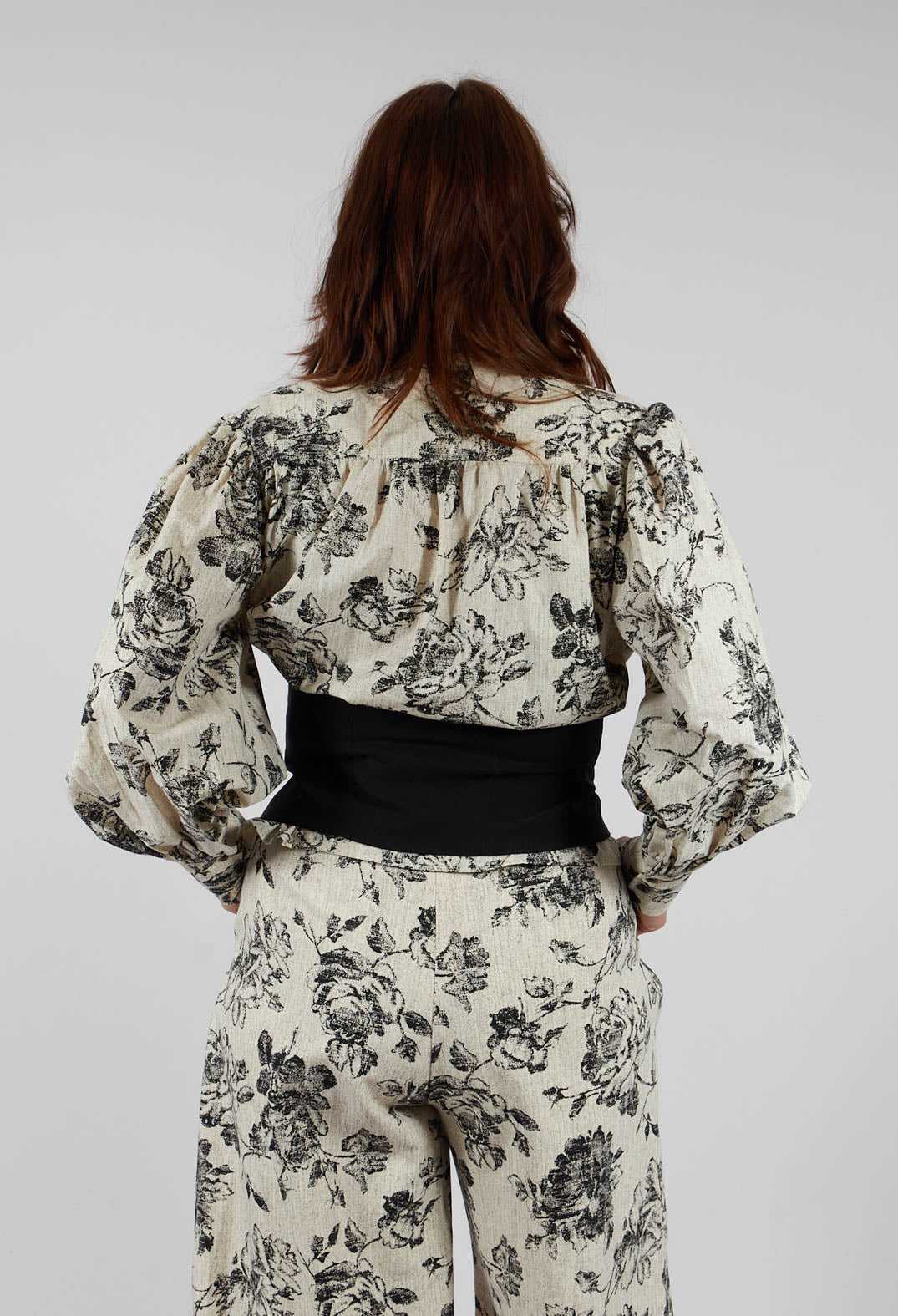 Soft Black Flower Shirt