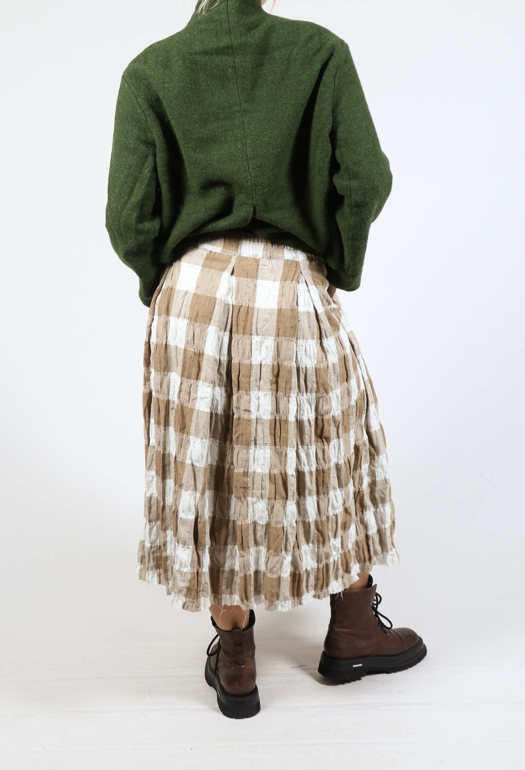 Justin Skirt in Brown Check