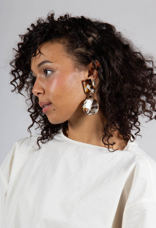 Spotted Earrings W/T Rectangle Clips