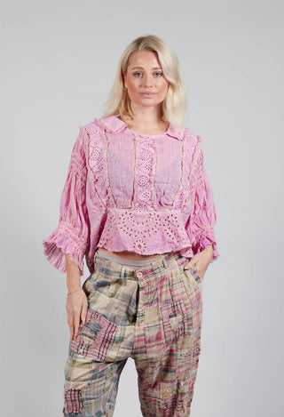 Ramie Daisie Blouse in Purple Boba