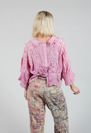 Ramie Daisie Blouse in Purple Boba