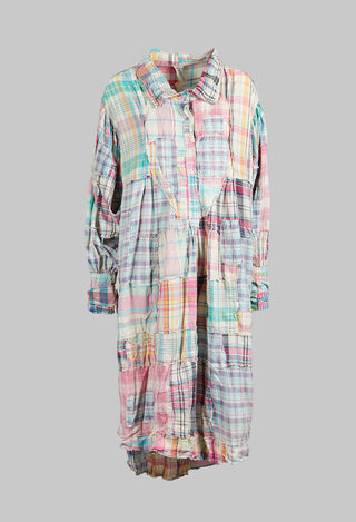 Patchwork Tora Dress in Madras Rainbow