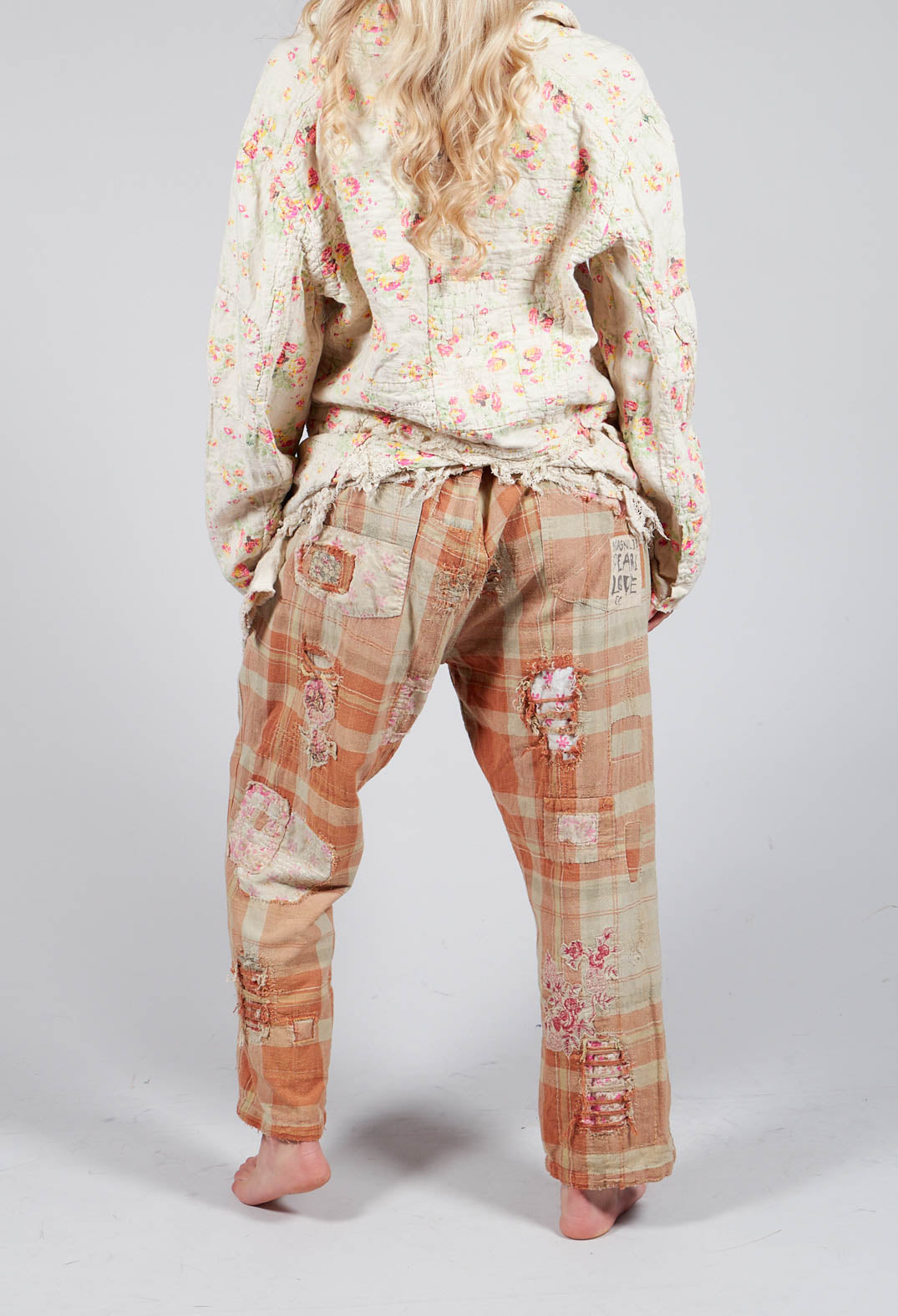 Patchwork Crossroads Pants in Carmel