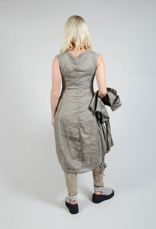 Stitch Smock Dress in Hay Cloud