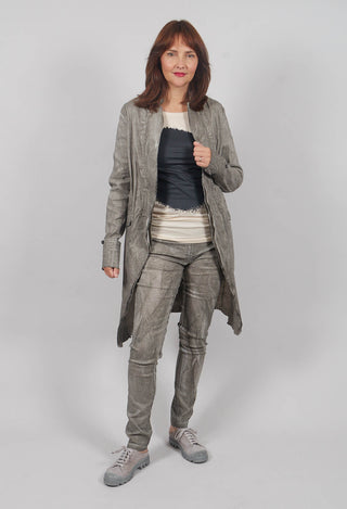 Textured Coat in Hay Cloud
