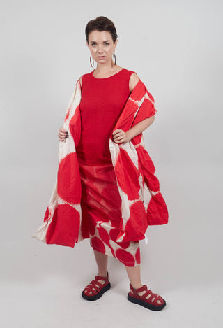 Vest with Silk Accent in Rose Cloud