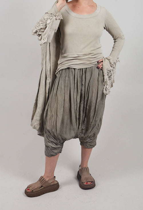 Balloon Trousers in Hay Cloud