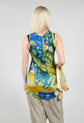 Gathered Vest in Lilly Allover