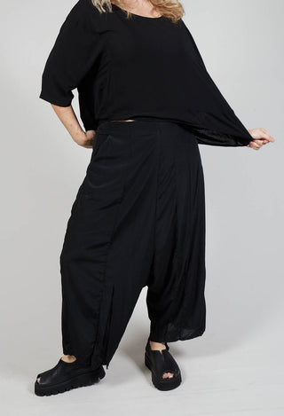 Silk Culottes in Black