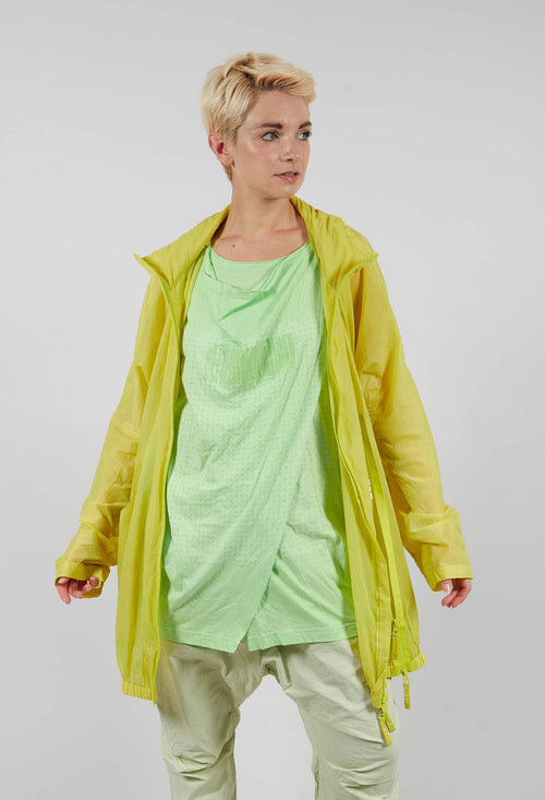 Lightweight Coat with Zip in Sun